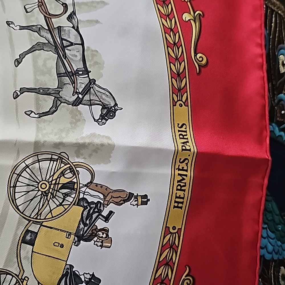Hermès  ‘Promenade de Longchamps ‘prima edizione anno 1965 Scarf - Picture 3 of 4
